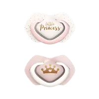 Suzeta roz din silicon Royal Baby 6-18 luni, 2 bucati, Canpol babies