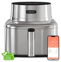 Friteuză cu aer cald Cosori - ICONIC Single 6.2 CAF-SE601S-CEU, 1725W, argintiu