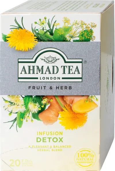 Detox Ceai din plante, 20 pachete , Ahmad Tea