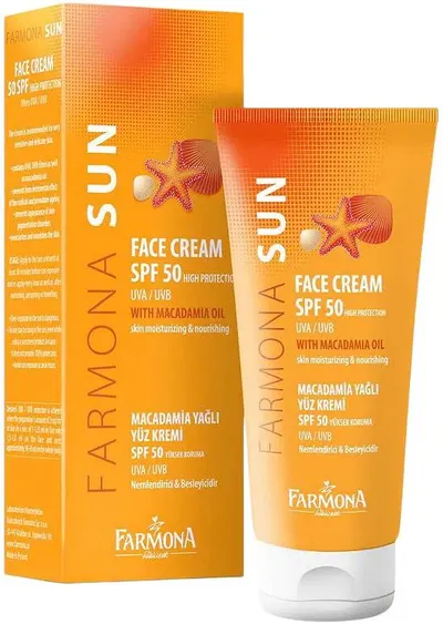Farmona Sun Cremă de față cu protecție solară cu ulei de macadamia, SPF50, 50 ml