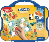 Set timbre Maped Creativ - Animale, 26 buc