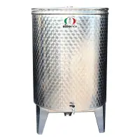 Butoi inox 500L pentru tuica si distilate cu dop filetat