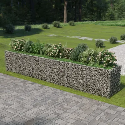Gossi strat inaltat gabion, 540 x 90 x 100 cm, otel galvanizat