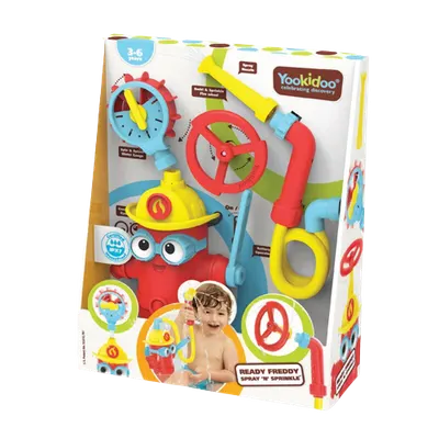 Jucarie pentru baie Pompier Freddy 3-6 ani 40204, 1 bucata, Yookidoo