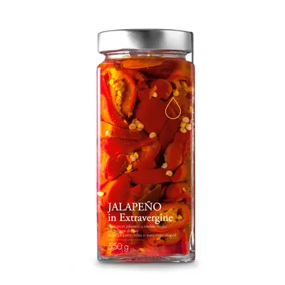 Ardei iute Jalapeno in ulei de masline 550g
