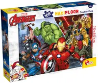 Puzzle cu două fețe Lisciani pentru colorat 108 piese- The Avengers