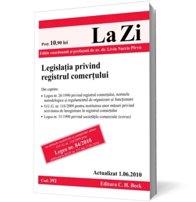 Legislaţia privind registrul comerţului (actualizat la 01.06.2010)