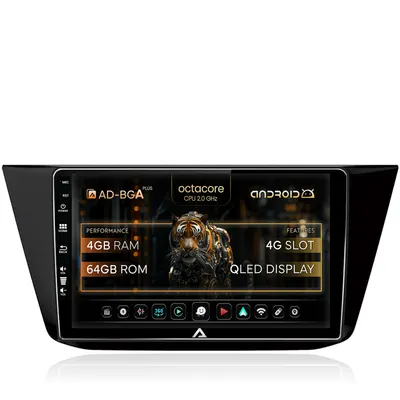Navigatie Volkswagen Tiguan (2016+), Android, A-Octacore 4GB RAM + 64GB ROM, 10.1 Inch - AD-BGA10004+AD-BGRKIT036