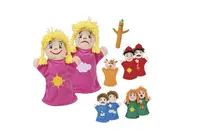 Set de 6 marionete cu 2 fețe