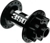 Butuc față DT Swiss 350 15x100 32H cu 6 șuruburi pentru MTB, ax transversal