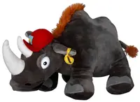Jucărie de pluș Amek Toys - Rinocer cu pălărie, 30 cm