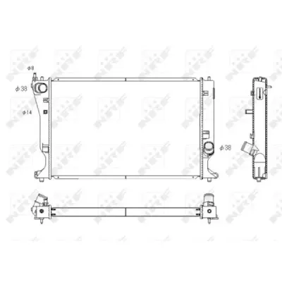 Radiator, racire motor NRF 53767