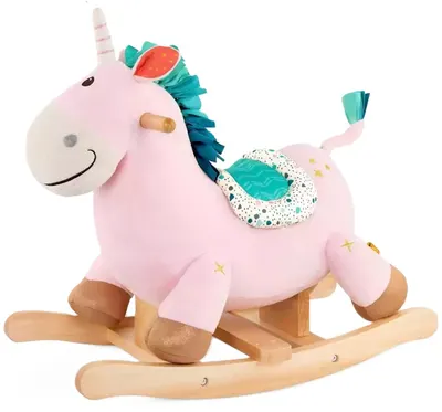 Jucărie balansoar Battat - Unicorn roz
