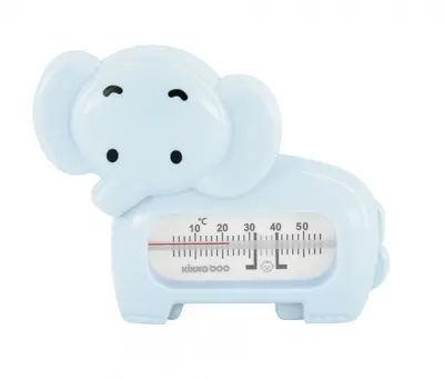 Termometru de baie si camera KikkaBoo Elephant Blue