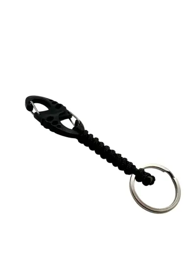 Carabina S Hook Paracord 275 cu Inel de Chei Theter Negru Drop Zone - Default Title