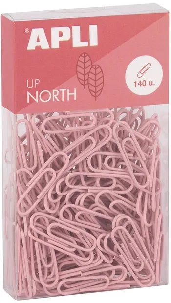 Agrafe Apli Up North - 28 mm, 140 buc, roz