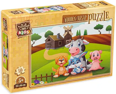 Puzzle din lemn Art Puzzle din 50 de piese - La ferma