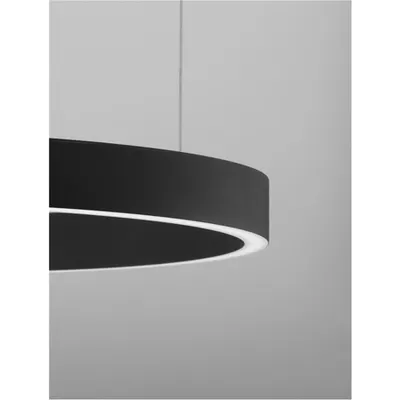 Lampa suspendata ELOWEN Nisipiu Negru Aluminum & Acrylic LED 60 Wat 220 Volt 2405Lm 3000K IP20 sus & jos Deschis