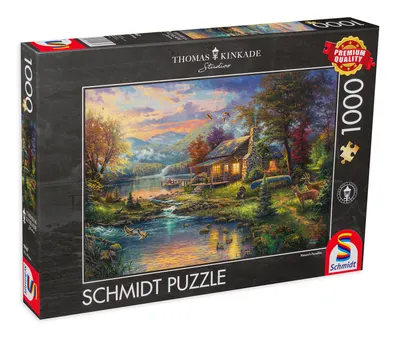 Puzzle Schmidt din 1000 de piese - Paradisul naturii, Thomas Kinkade