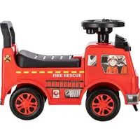 Vehicul ride-on Free2Move Masina de pompieri, cu lumini si sunete, spatiu de depozitare, 19-36 luni, Rosu