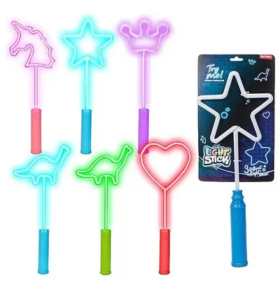 Baston luminos Toi Toys - 3 moduri de iluminare, 46 cm, sortiment