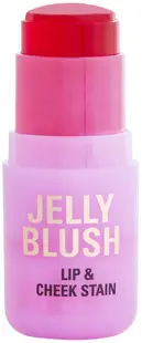 Makeup Revolution Fard de obraz pentru față și buze Jelly Blush, Strawberry Pink, 5.5 g