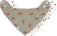 Bavetă-banderolă Lassig - Little Mateys, 2 bucăți, Little Forest Fox