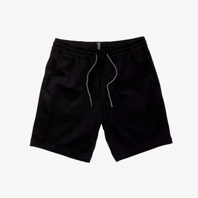 Pantaloni scurți Volcom Fricking cu talie elastică neagră
