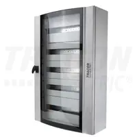 Cutie distrib.metalica cu usa curbata din sticla securizata TGE609020 600×900×200mm / 120M (5×24 mod)