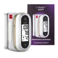 Tensiometru electronic de brat Vitammy Next 9 mufa USB manseta integrata 23-36 cm albauriu