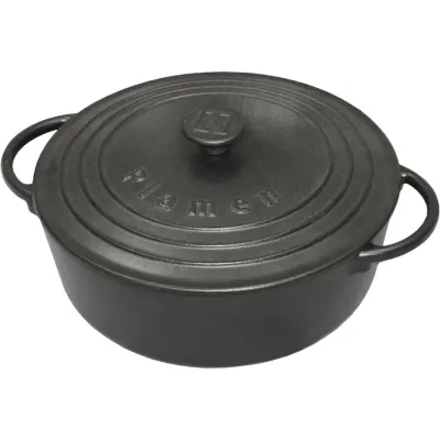 Oala rotunda din fonta cu capac - 5.7L