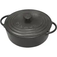 Oala rotunda din fonta cu capac - 5.7L