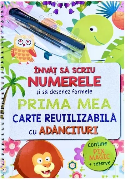 Învăț să scriu numerele și să desenez formele - Paperback brosat