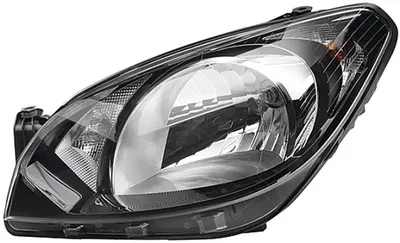Far dreapta (5W H4 PY21W W21, electric, cu motoras, fundal cromat, fundal transparent) SKODA CITIGO