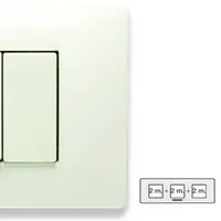 Placa ornament 2+2+2 mod alb Master Mix