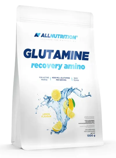 Glutamine Recovery Amino, lămâie, 1 kg, AllNutrition