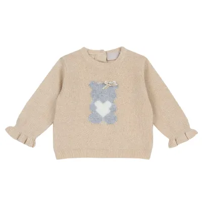 Pulover bebelusi Chicco tricotat, Bej, 00099-69MFCO
