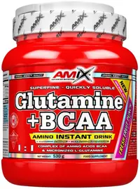 Glutamine + BCAA, fără gust, 530 g, Amix