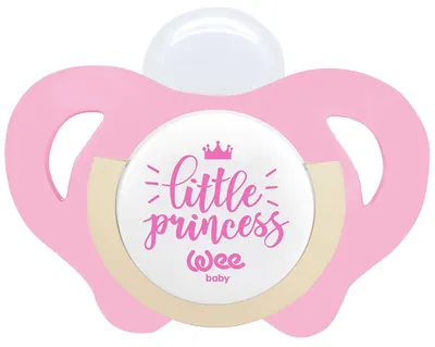 Suzetă Wee Baby - Fluture, 18+luni, roz