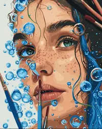 Set pictură după numere MagicArt - Muza artei