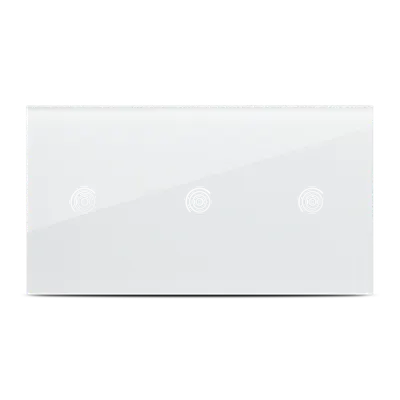 Panou triplu alb 1T+1T+1T, aparataj touch PULSAR NS