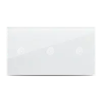 Panou triplu alb 1T+1T+1T, aparataj touch PULSAR NS