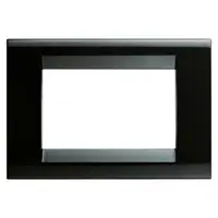Placa Ornament Playbus - in Technopolymer Glossy Finish - 3 Modul - Toner Black - Playbus