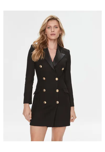 Sacou dama - negru - 63% viscoza - 35% poliamida
