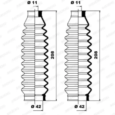 Burduf bieleta directie MOOG K150083