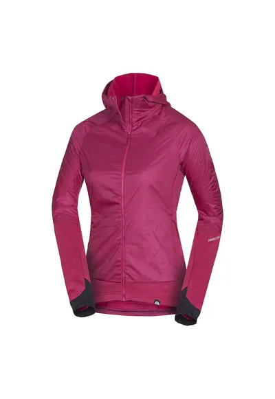 Women's hybrid jacket with active insulation BERNINA - Rosu cireasa