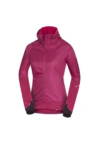 Women's hybrid jacket with active insulation BERNINA - Rosu cireasa