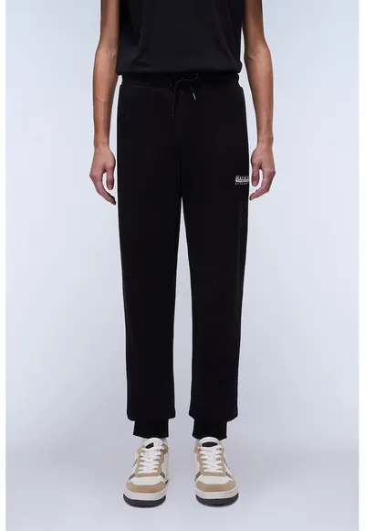 Pantaloni relaxed fit de trening Gori - Negru