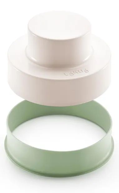 Presă pentru burgeri vegetali Lekue - 11,1 x 6 cm, verde