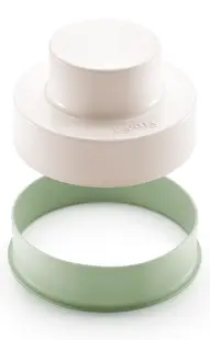 Presă pentru burgeri vegetali Lekue - 11,1 x 6 cm, verde